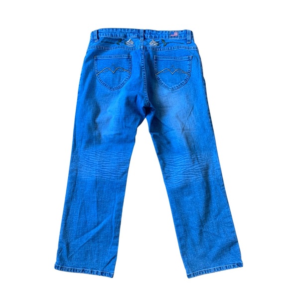 9 for $10 M&M Apollo Floral Print Jeans Embroidered Western Rodeo Denim 13/14 - Picture 5 of 15